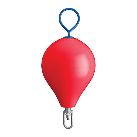 Polyform Polyform CM-2 RED CM Series Mooring Buoy - 13.5" x 18", Red with Galvanized Eye CM-2 RED